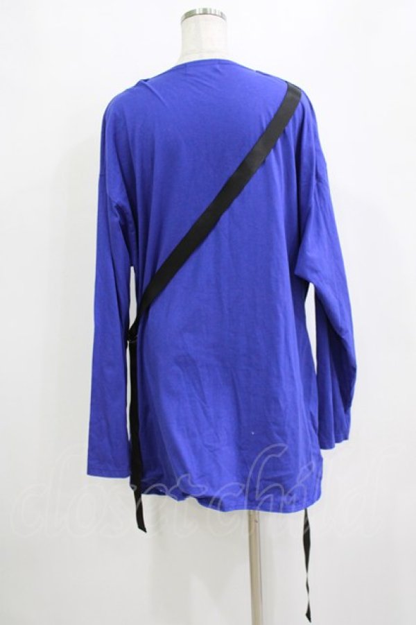 画像3: Deorart / ドレープネック・ベルト付バタフライカットソー L ブルー H-26-01-21-043-PU-TO-KB-ZH (3)