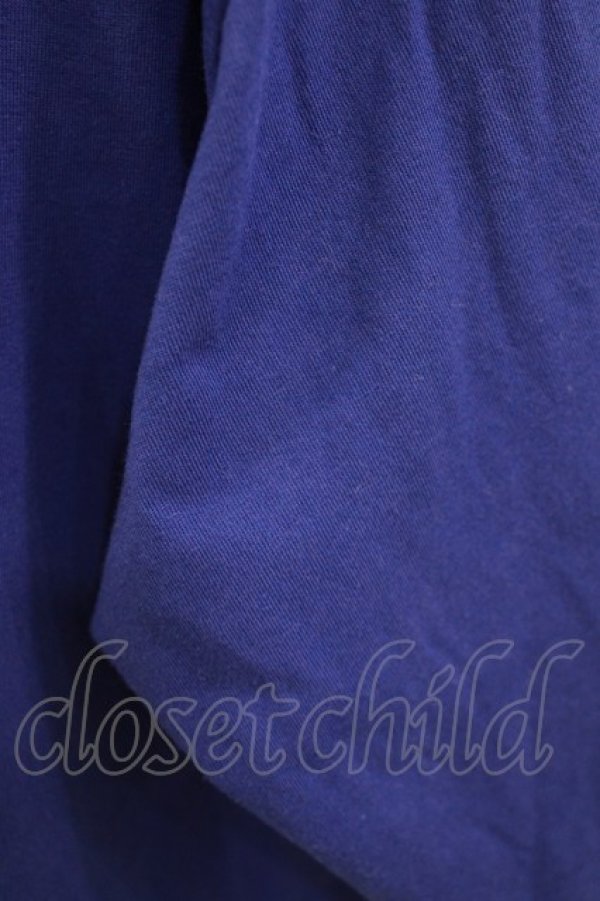 画像4: Deorart / ドレープネック・ベルト付バタフライカットソー L ブルー H-26-01-21-043-PU-TO-KB-ZH (4)