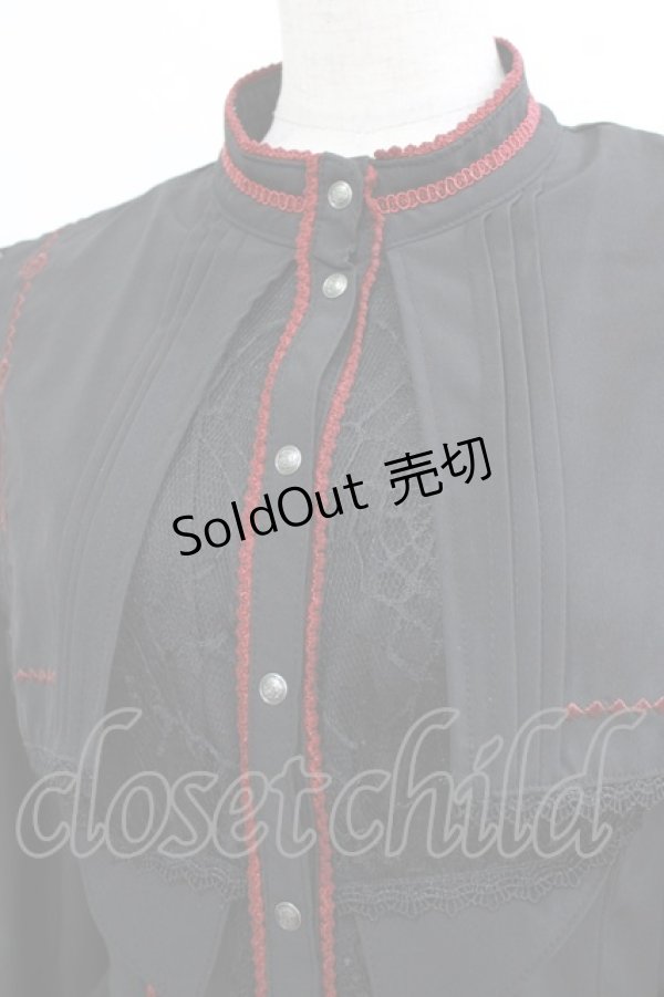 画像4: Ozz oneste / Elegant Roseワンピース  ブラック×レッド H-26-01-21-004-OO-OP-KB-ZH (4)