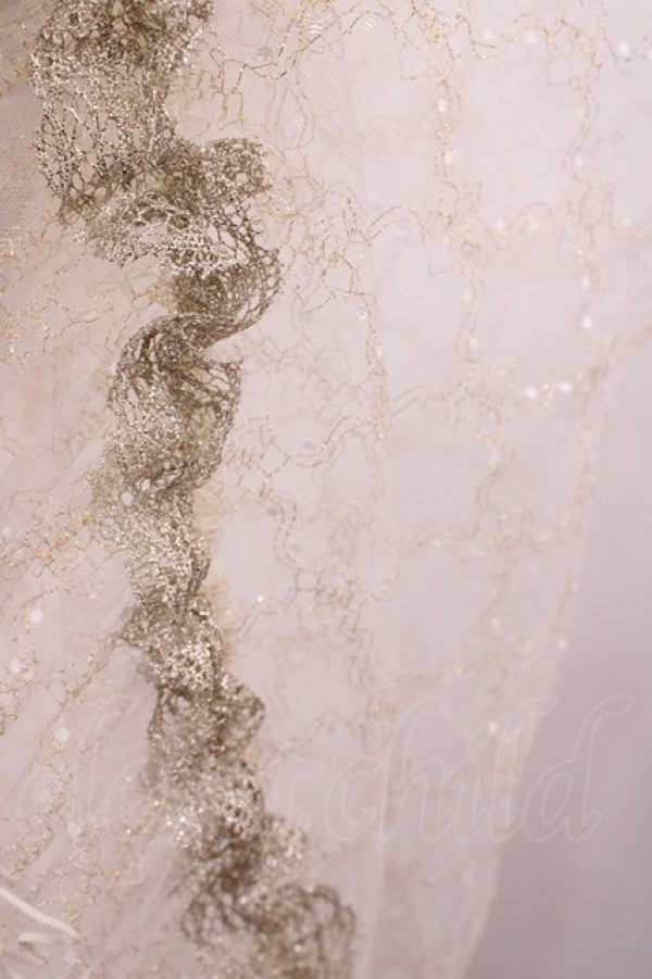 画像4: metamorphose / Magicalラメレースマント Free 生成り H-26-01-21-1039-ME-TO-NS-ZH (4)