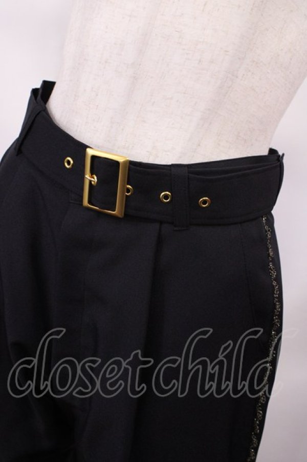 画像4: ALICE and the PIRATES / Prince of precious stoneベルト付きロングパンツ Free ブラック H-26-01-21-1040-PA-PA-NS-ZH (4)