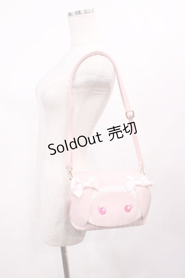 画像1: BABY,THE STARS SHINE BRIGHT / うさくみゃちゃんショルダーBag  ピンク H-26-01-21-1042-BA-BG-NS-ZH (1)