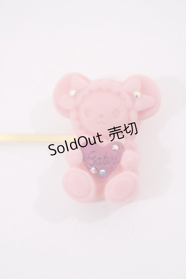 画像2: BABY,THE STARS SHINE BRIGHT / くみゃちゃんのLove Chocolateヘアピン  ピンク H-26-01-21-1008-BA-AC-NS-ZH (2)