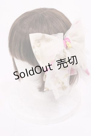 画像: JESUS DIAMANTE / ロココドールベルサイユバレッタ  ベルサイユローズ柄/オフホワイト×ピンク H-26-01-21-1021-JE-AC-NS-ZH