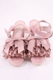 画像1: Honey Cinnamon / フリルリボンサンダル S ピンク H-26-01-21-1023-LO-SH-NS-ZH (1)