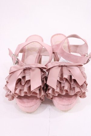 画像: Honey Cinnamon / フリルリボンサンダル S ピンク H-26-01-21-1023-LO-SH-NS-ZH