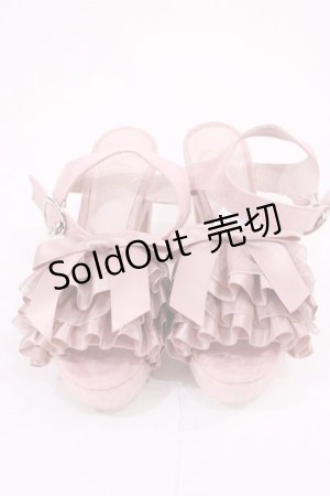 画像: Honey Cinnamon / フリルリボンサンダル S ピンク H-26-01-21-1023-LO-SH-NS-ZH