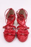 画像1: Angelic Pretty / Heartセパレートシューズ S レッド H-26-01-21-1024-AP-SH-NS-ZH (1)