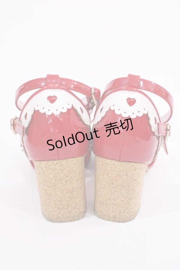 画像3: Angelic Pretty / Heartセパレートシューズ S レッド H-26-01-21-1024-AP-SH-NS-ZH (3)