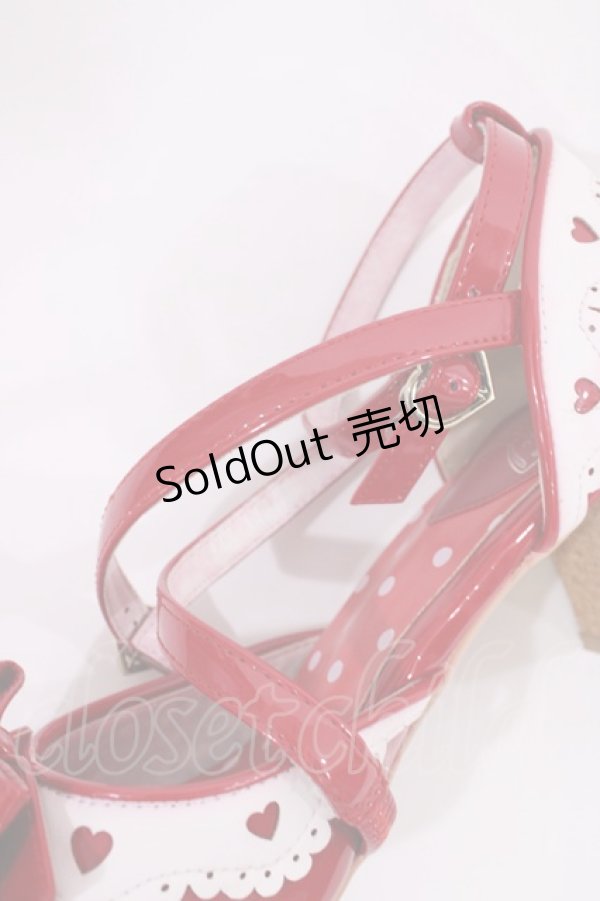 画像4: Angelic Pretty / Heartセパレートシューズ S レッド H-26-01-21-1024-AP-SH-NS-ZH (4)