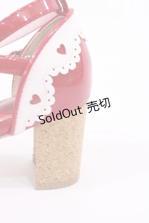 画像6: Angelic Pretty / Heartセパレートシューズ S レッド H-26-01-21-1024-AP-SH-NS-ZH (6)