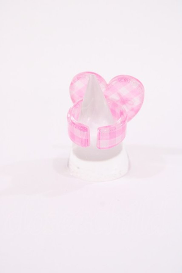 画像2: Angelic Pretty / Lovelyギンガムリング Free ピンク H-26-01-21-1003-AP-AC-NS-ZH (2)