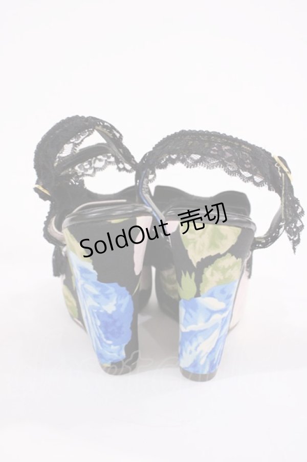 画像3: JESUS DIAMANTE / 新シシリアウエッジプリンセス S JAPONローズ柄ブルーローズ H-26-01-21-1026-JE-SH-NS-ZH (3)