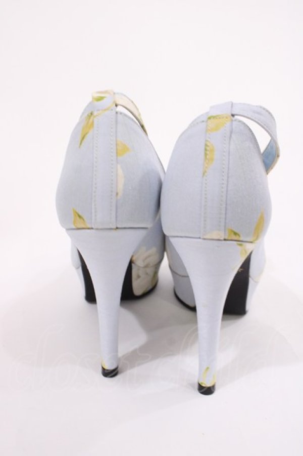 画像3: JESUS DIAMANTE / ロココLadyワンリボンパンプス S グランヴィルホワイトローズ・サックス H-26-01-21-1027-JE-SH-NS-ZH (3)