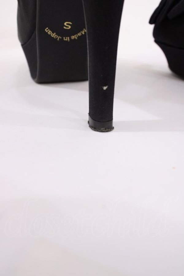 画像5: JESUS DIAMANTE / ロココLadyワンリボンパンプス S ブラック H-26-01-21-1028-JE-SH-NS-ZH (5)