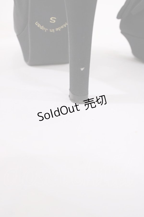 画像5: JESUS DIAMANTE / ロココLadyワンリボンパンプス S ブラック H-26-01-21-1028-JE-SH-NS-ZH (5)