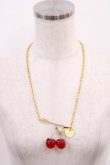画像2: himitsu by syrup.(RoseMarie seoir) / チェリーネックレス  ゴールド H-26-01-21-1033-LO-AC-NS-ZH (2)