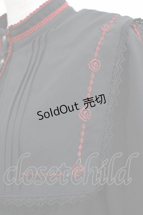 画像5: Ozz oneste / Elegant Roseワンピース  ブラック×レッド H-26-01-21-004-OO-OP-KB-ZH (5)