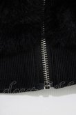 画像4: Amilige / 刺繍入りファーZIPコート  ブラック H-26-01-21-049-PU-CO-KB-ZH (4)