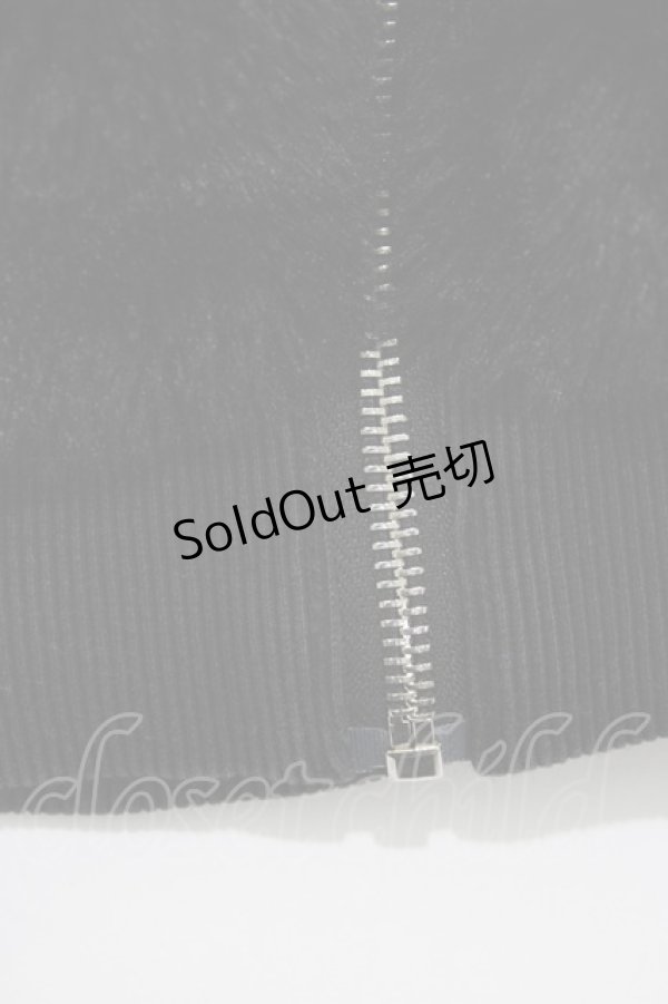 画像4: Amilige / 刺繍入りファーZIPコート  ブラック H-26-01-21-049-PU-CO-KB-ZH (4)