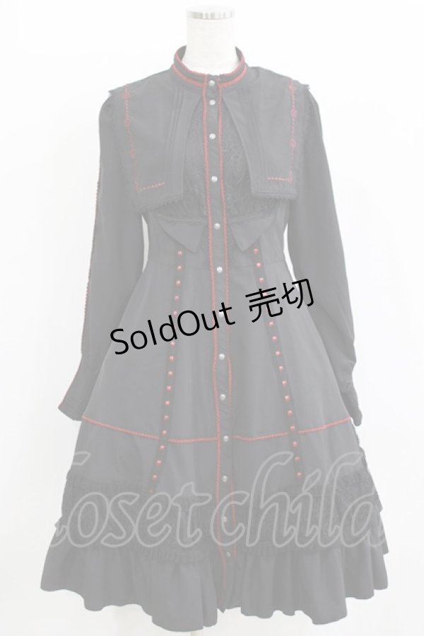 画像6: Ozz oneste / Elegant Roseワンピース  ブラック×レッド H-26-01-21-004-OO-OP-KB-ZH (6)