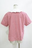 画像3: MILK / ギンガムブラウス  レッド H-26-01-21-051-ML-BL-KB-ZH (3)