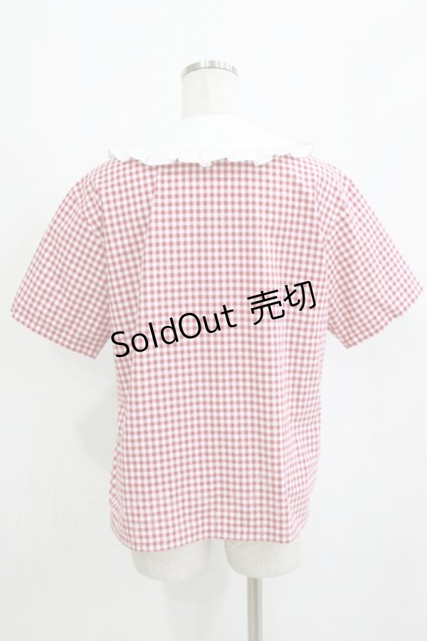 画像3: MILK / ギンガムブラウス  レッド H-26-01-21-051-ML-BL-KB-ZH (3)