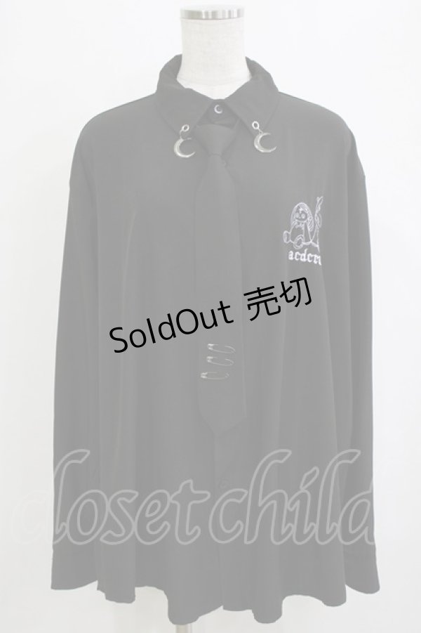 画像1: ACDC RAG / ムーンバニードールズシャツ  ブラック H-26-01-21-052-PU-BL-KB-ZH (1)