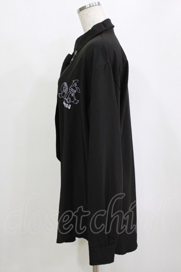 画像2: ACDC RAG / ムーンバニードールズシャツ  ブラック H-26-01-21-052-PU-BL-KB-ZH (2)