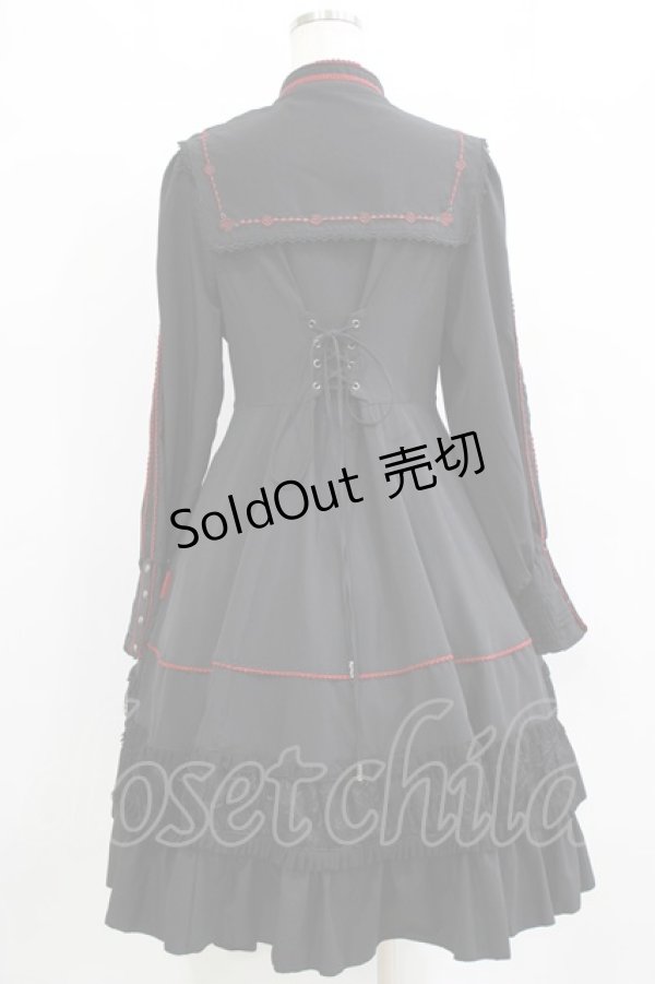 画像7: Ozz oneste / Elegant Roseワンピース  ブラック×レッド H-26-01-21-004-OO-OP-KB-ZH (7)