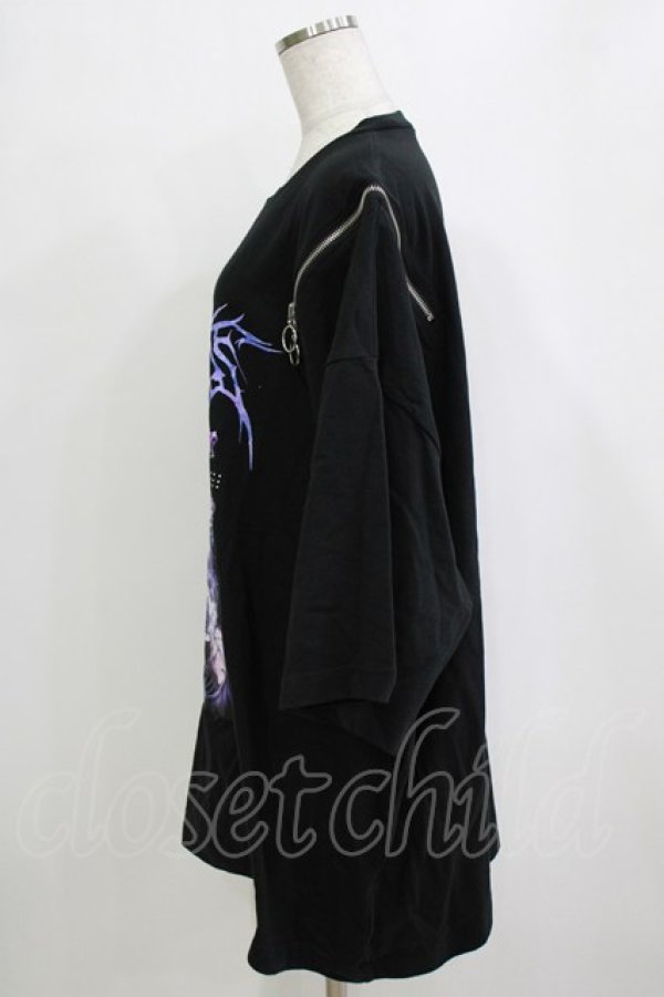 画像2: Amilige / ラブゾンビZIP BIG Tシャツ  ブラック H-26-01-21-054-PU-TO-KB-ZH (2)