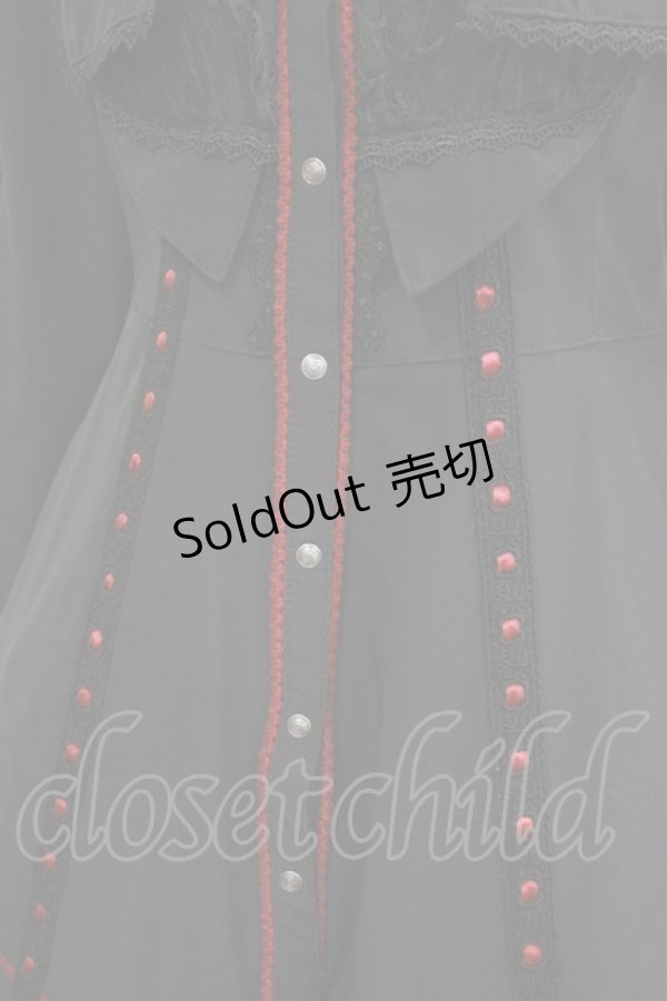 画像8: Ozz oneste / Elegant Roseワンピース  ブラック×レッド H-26-01-21-004-OO-OP-KB-ZH (8)