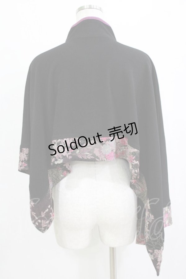 画像3: Qutie Frash / チャイナケープポンチョ  ブラック H-26-01-21-057-QU-JA-KB-ZH (3)