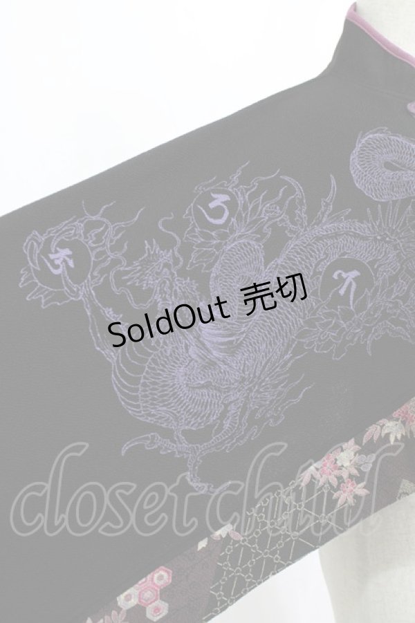 画像4: Qutie Frash / チャイナケープポンチョ  ブラック H-26-01-21-057-QU-JA-KB-ZH (4)