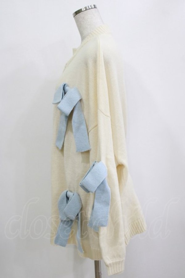 画像2: Candy Stripper / RIBBON KNIT CARDIGAN  アイボリー H-26-01-21-059-PU-TO-KB-ZH (2)
