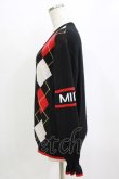 画像2: MILK / MILKアーガイルカーデ  ブラック H-26-01-21-060-ML-TO-KB-ZH (2)