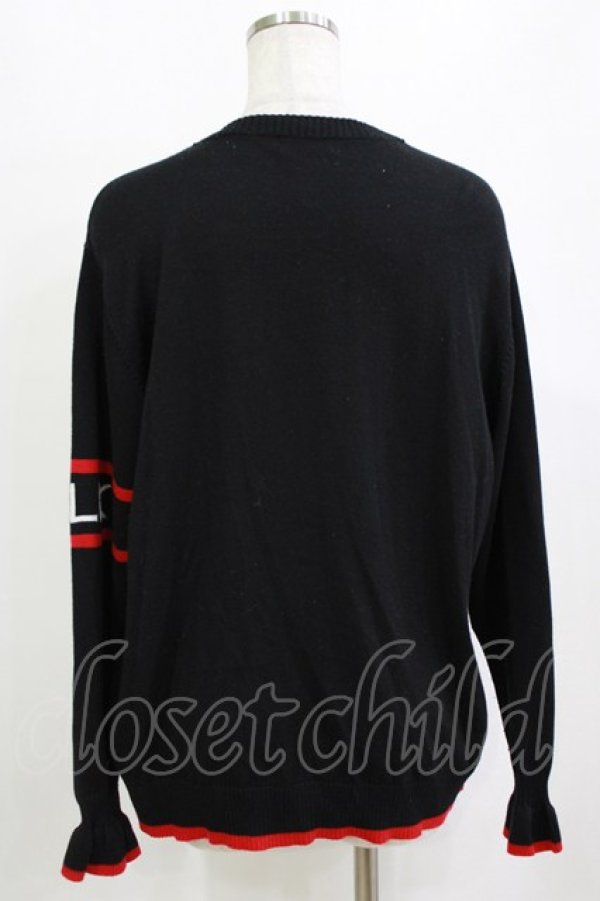 画像3: MILK / MILKアーガイルカーデ  ブラック H-26-01-21-060-ML-TO-KB-ZH (3)