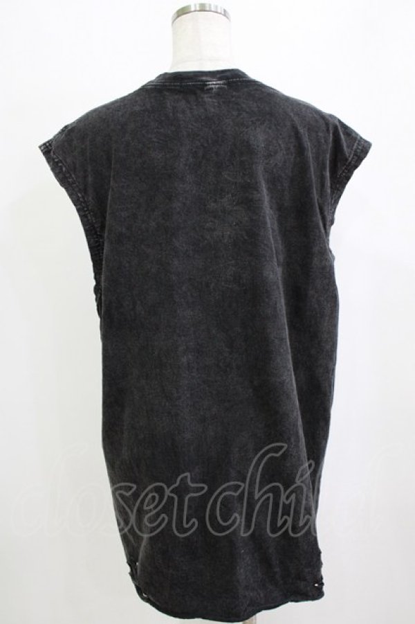 画像3: HELL CAT PUNKS / チェーン付ダメージカットソー  グレー H-26-01-21-061-PU-TO-KB-ZH (3)