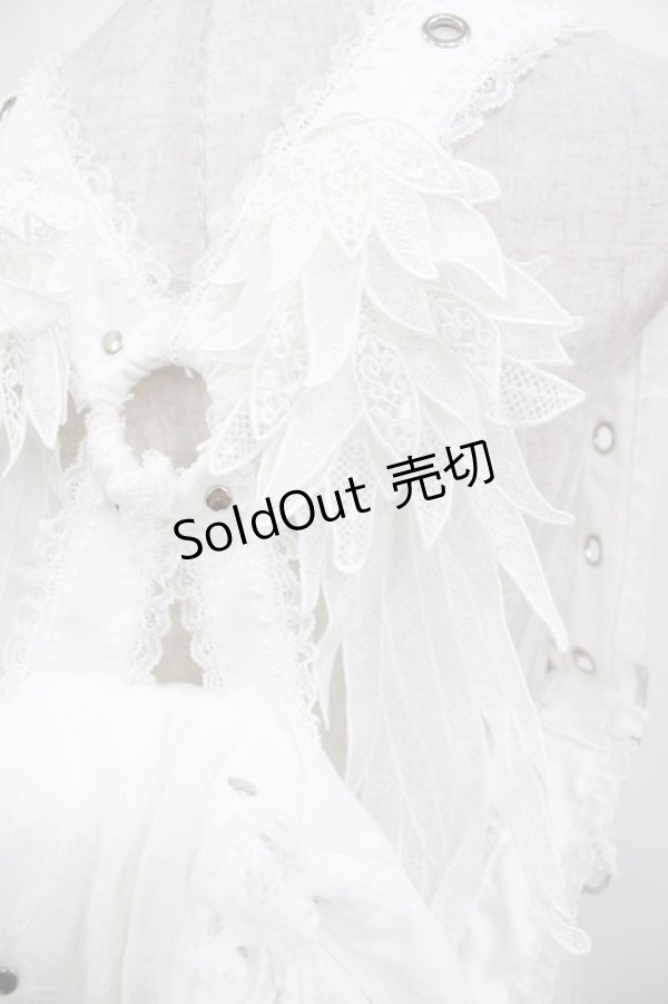 画像2: MAJOH / ANGEL WING HARNESS BAG  ホワイト H-26-01-21-063-PU-BG-KB-ZH (2)