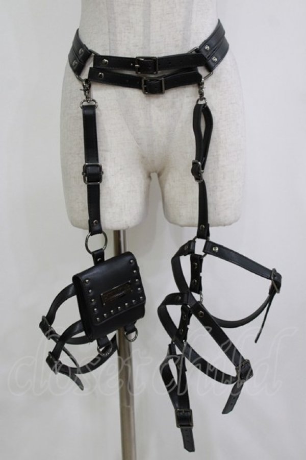 画像1: KILL STAR / Carrion Harness  ブラック H-26-01-21-064-SL-ZA-KB-ZH (1)