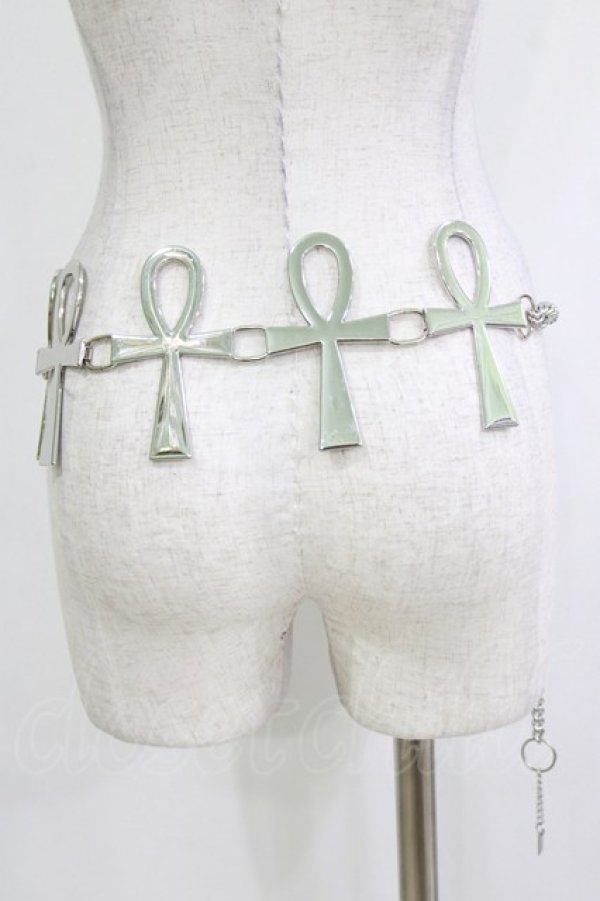 画像3: KILL STAR / Xena Ankh Belt  シルバー H-26-01-21-065-SL-ZA-KB-ZH (3)