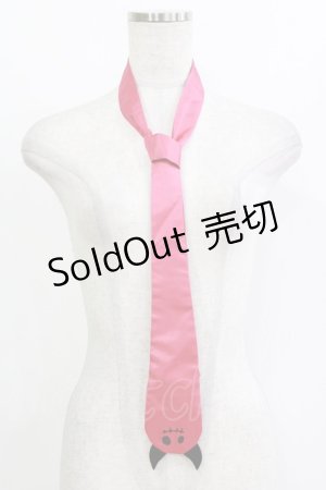 画像: PEACE NOW / エビィちゃんネクタイ  ピンク H-26-01-21-067-PU-ZA-KB-ZH