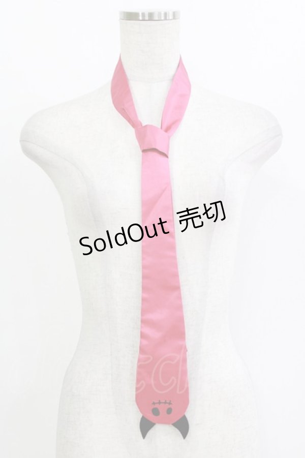 画像1: PEACE NOW / エビィちゃんネクタイ  ピンク H-26-01-21-067-PU-ZA-KB-ZH (1)