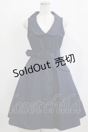 画像: Sheglit / "Rosalia"ジャンパースカート M 紺 H-26-01-21-006-EL-OP-KB-ZH