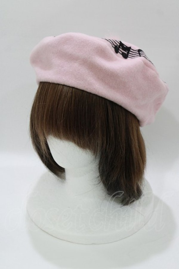 画像1: MILK / Melodyベレー  ピンク H-26-01-21-070-ML-AC-KB-ZH (1)