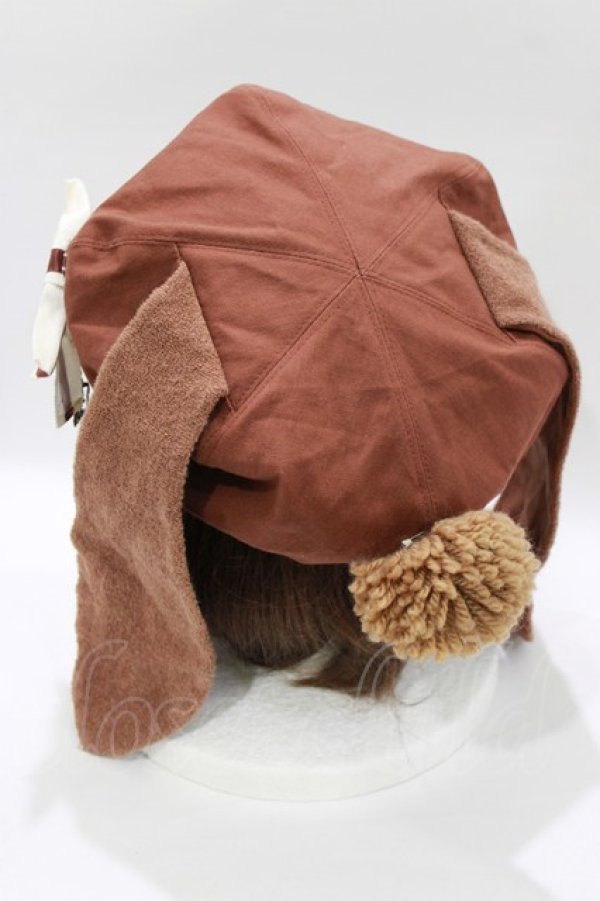 画像2: uf. / うさみみベレー  ブラウン H-26-01-21-072-PU-BL-KB-ZH (2)