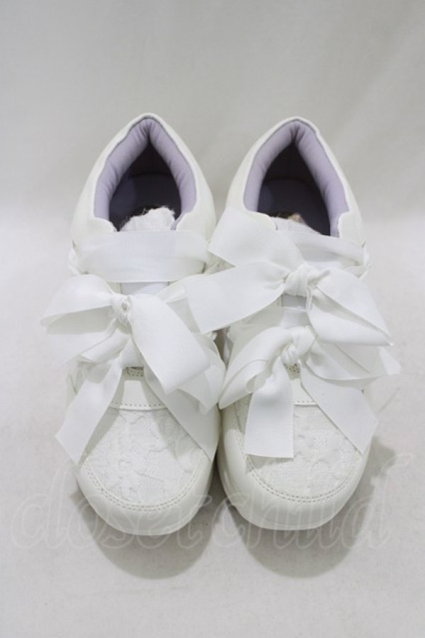 画像1: YOSUKE / 厚底スニーカー M/約23.5cm オフホワイトコンビ H-26-01-21-073-PU-SH-KB-ZH (1)