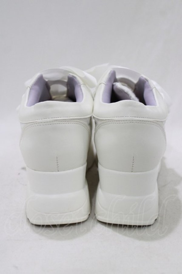 画像3: YOSUKE / 厚底スニーカー M/約23.5cm オフホワイトコンビ H-26-01-21-073-PU-SH-KB-ZH (3)