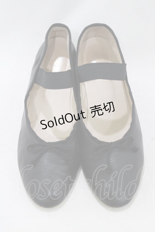 画像1: Katie / ストラップバレエシューズ M ブラック H-26-01-21-074-LO-SH-KB-ZH (1)