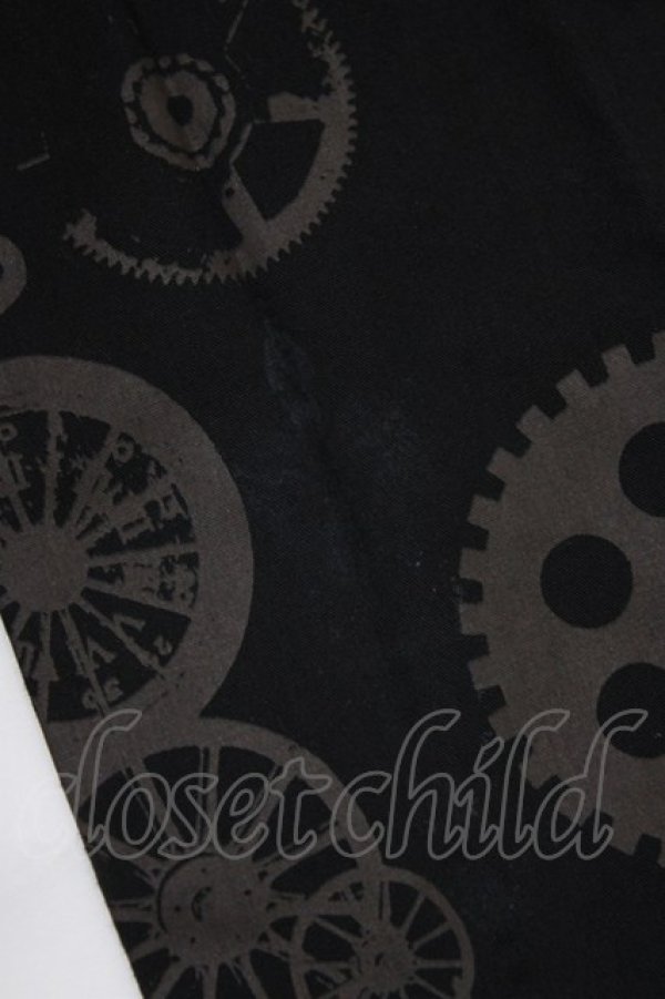 画像5: STEAM / プリントフリルティアードスカート  黒 H-26-01-21-007-HN-SK-KB-ZH (5)